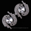 Crystal Cup Rhinestone apliques de recorte para nupcial Crystal Sash Wedding Belt